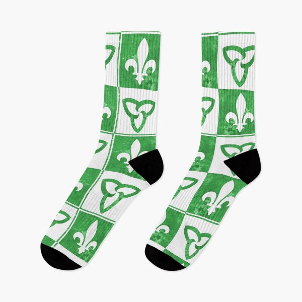 Item preview, Franco-Ontarian Flag - Abstract Design, watercolor  designed and sold by Lynn Callewaert.