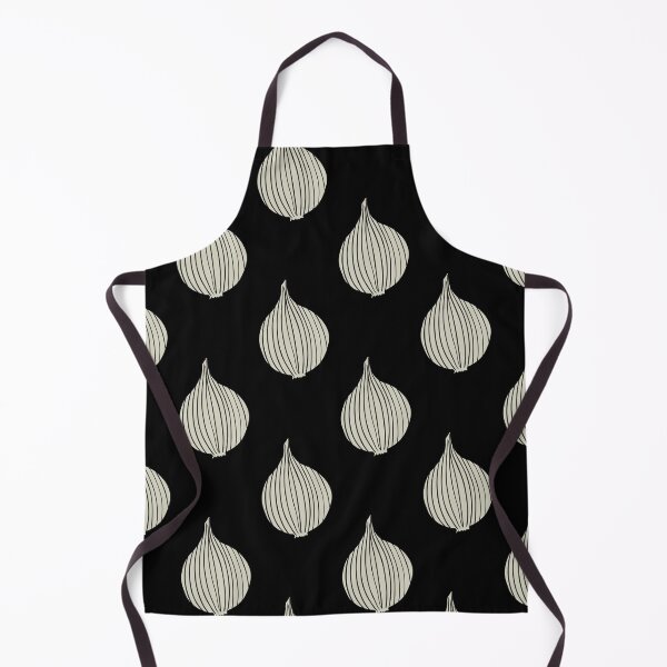 Item preview, Black and White Onions Illustrated Pattern designed and sold by SageStoneCo.