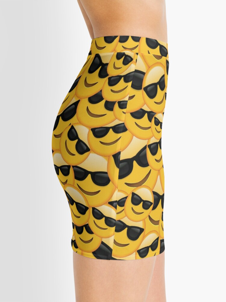 Disover Cool Face Emoji Mini Skirt