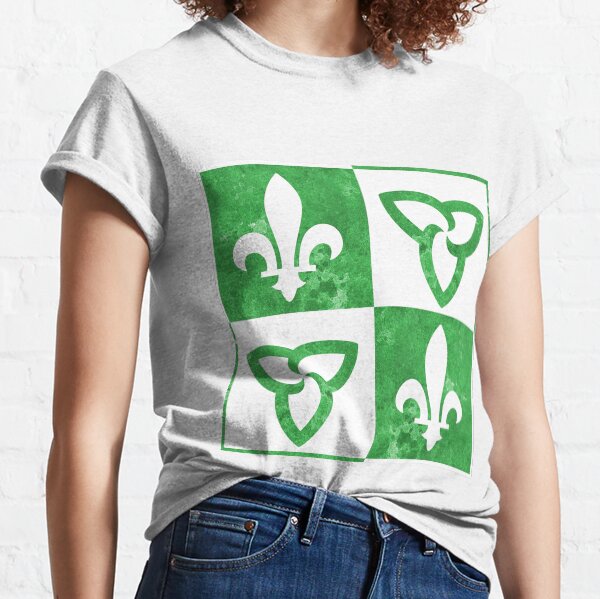 Item preview, Franco-Ontarian Flag - Abstract Design, watercolor  designed and sold by Lynn Callewaert.