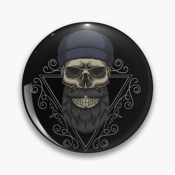 Item preview, Bearded skull designed and sold by Disturbed-Mind.