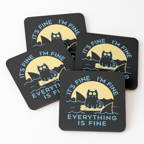 Item preview, it's fine i'm fine everything is fine designed and sold by wilddress.