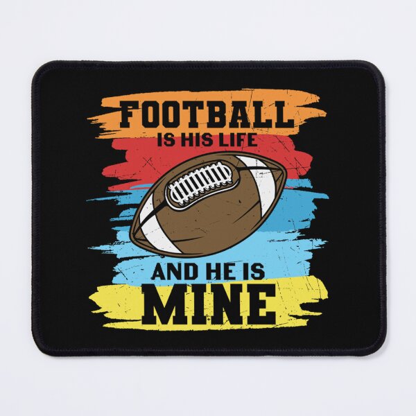 Item preview, Football Is His Life And He Is Mine Classic T-Shirt designed and sold by felyn3gloria.