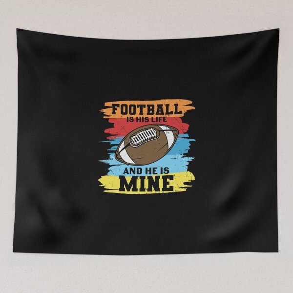 Item preview, Football Is His Life And He Is Mine Classic T-Shirt designed and sold by felyn3gloria.