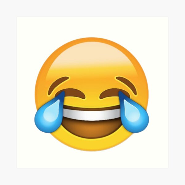 "laughing emoji" Art Print by TastyArt | Redbubble