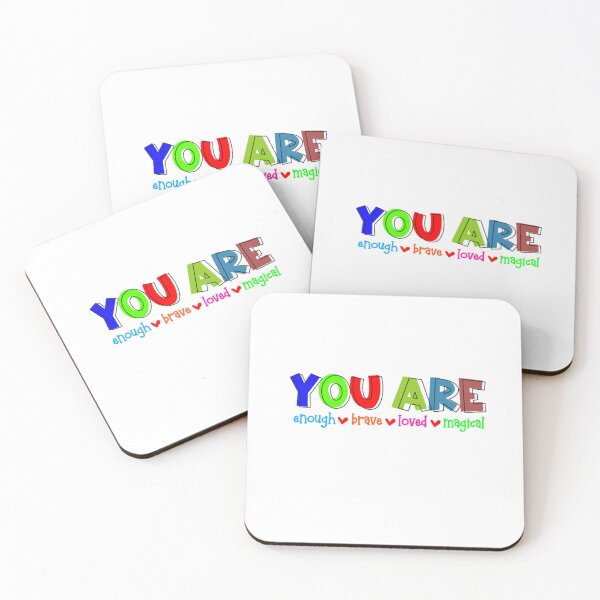 Item preview, You Are Enough-Brave-Loved-Magical designed and sold by kidzkool.