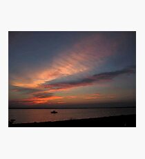 Watercolor Sunset Photographic Print