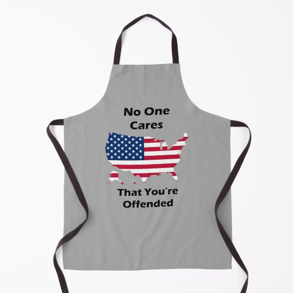 Item preview, No One Cares That You're Offended - United States Of America Flag In The Shape Of The USA designed and sold by Oaks Creations.