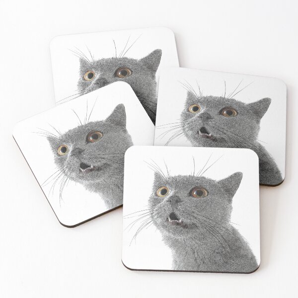 Item preview, So adorable and cute, Chartreux Cat - Custom Pet Portrait Art Studio designed and sold by Custom Pet Portrait Art Studio.