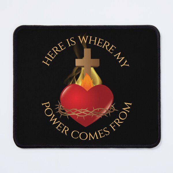 Item preview, My Sacred Heart Power Throw Blanket designed and sold by MagicWolfStar.