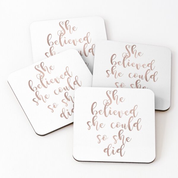 Item preview, Rose gold she believed she could so she did designed and sold by peggieprints.