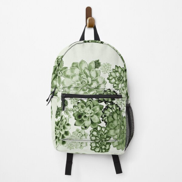 Item preview, Green Monochrome Succulent Plants Wall Contemporary Garden Design designed and sold by Irina Sztukowski.