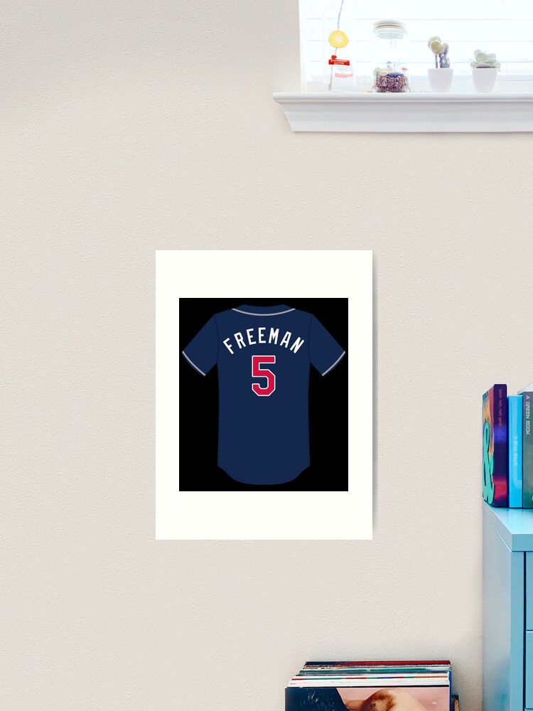 Freddie Freeman Jersey Sticker Sticker for Sale by clamayi2