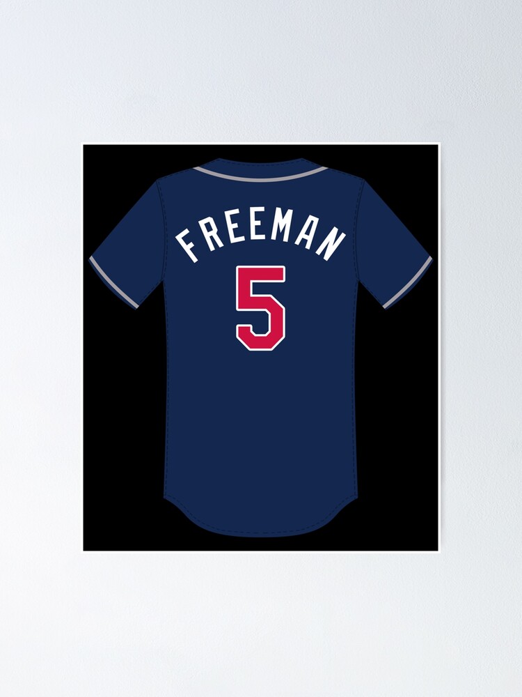 Freddie Freeman Jersey Sticker Sticker for Sale by clamayi2