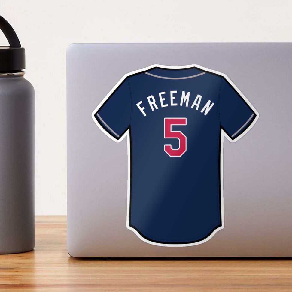 Freddie Freeman Jersey Sticker Sticker for Sale by clamayi2