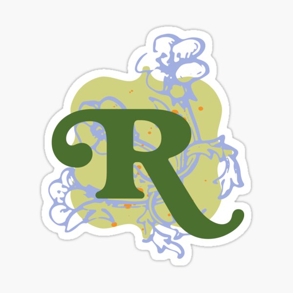 Monogram Letter R Sticker For Sale By Trishdish309 Redbubble