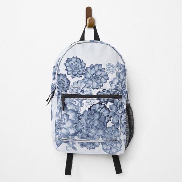 Item preview, Blue Monochrome Succulent Plants Wall Contemporary Garden Design designed and sold by Irina Sztukowski.