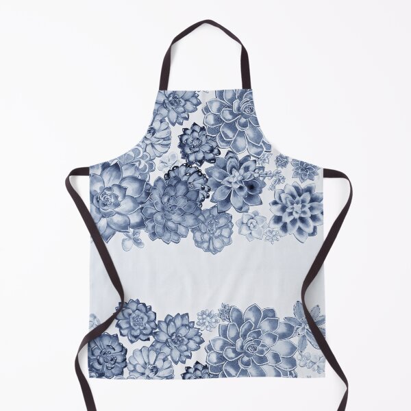 Item preview, Blue Monochrome Succulent Plants Wall Contemporary Garden Design  designed and sold by Irina Sztukowski.
