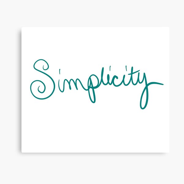 Vista previa del artículo con la obra «Simplicidad/Semplicità», diseñado y vendido por abeink.