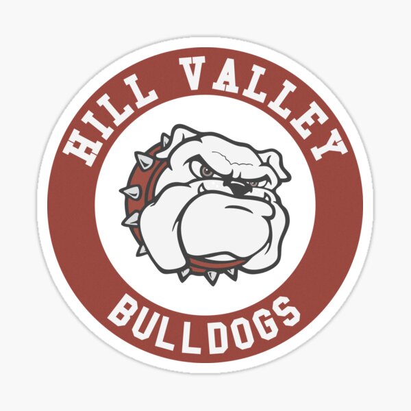 "Hill Valley High School Bulldogs" Sticker for Sale by zerrdesign Redbubble
