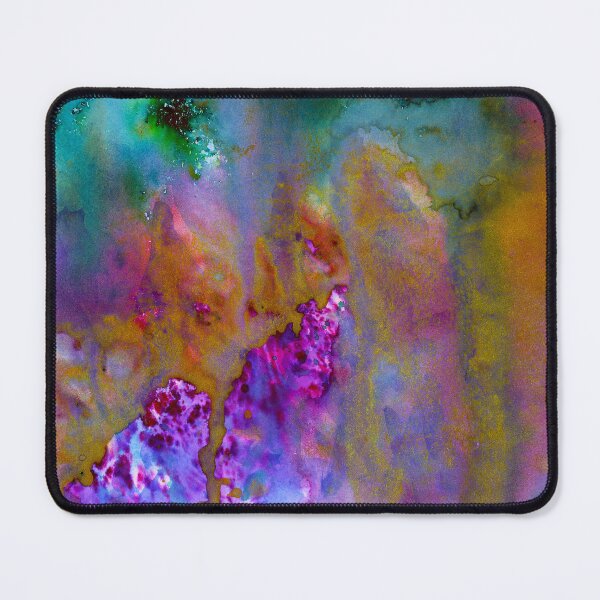 Item preview, Purple Teal Splatter Dripping Abstract Watercolor designed and sold by JoanneHerrmann.