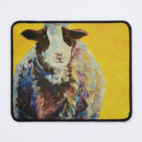 Item preview, Edgar the Sheep- Fun Acrylic Redbubble prints and home accesories by Winnie Tam designed and sold by Winnie Tam.