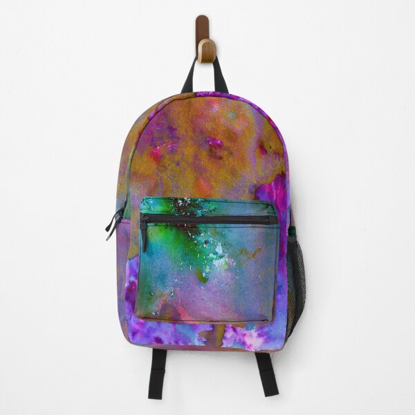 Item preview, Purple Teal Splatter Dripping Abstract Watercolor designed and sold by JoanneHerrmann.
