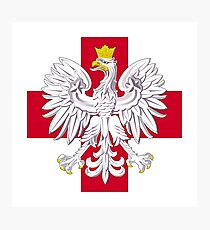 Polish Eagle Cross Photographic Print