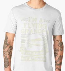 I'm A Flying Grandpa Funny Humor Pilot T-Shirt Men's Premium T-Shirt