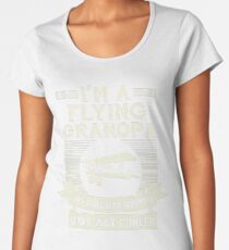 I'm A Flying Grandpa Funny Humor Pilot T-Shirt Women's Premium T-Shirt