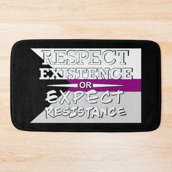 Item preview, Respect Exsistence or Expect Resistance, Demisexual Pride Flag designed and sold by aadventures.