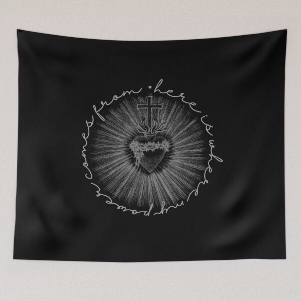 Item preview, My Sacred Heart Power Floor Pillow, designed and sold by MagicWolfStar.