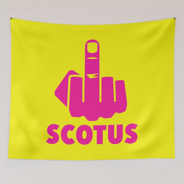 Item preview, FCK Scotus - censored with middle finger - hot pink 2 designed and sold by Thelittlelord.