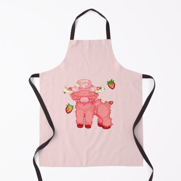 Item preview, full body Strawberry Highland Cow designed and sold by 123fishey.