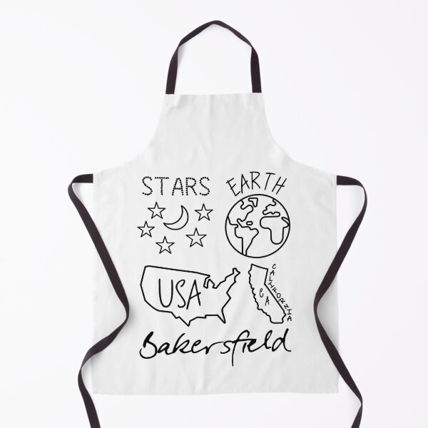 Item preview, Bakersfield Stars Earth USA California Black Text and Design designed and sold by artfulnotebook.