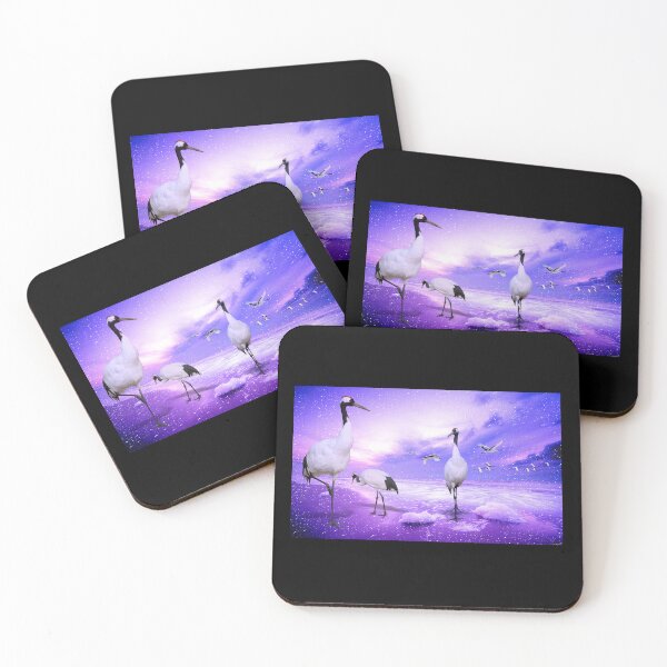 Item preview, Japanese Cranes Dancing Love Purple  designed and sold by gani-75.