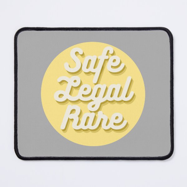 Item preview, Safe Legal and Rare Pro-Choice in Yellow designed and sold by Pink Ribbon.