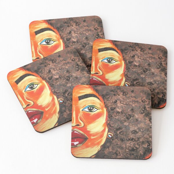 Item preview, Golden Afro Goddess designed and sold by Regina Calvin.