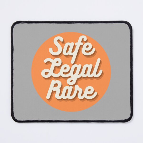 Item preview, Safe Legal and Rare Pro-Choice in Orange designed and sold by Pink Ribbon.