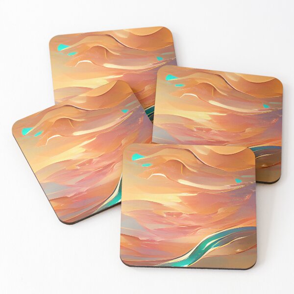 Item preview, Melting gold and turquoise designed and sold by ~ Roodpart ~ Owen White.