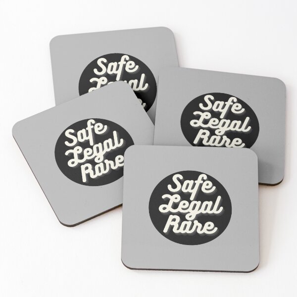 Item preview, Safe Legal and Rare Pro-Choice in B&W designed and sold by Pink Ribbon.