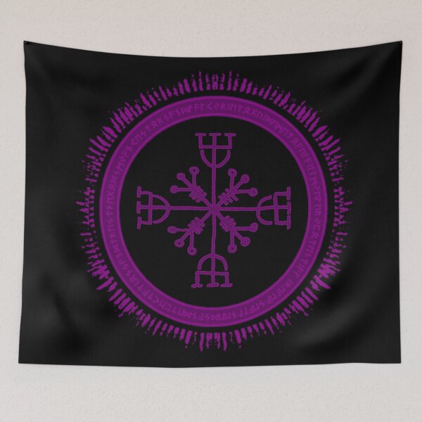 Item preview, Aegishjalmur (purple) designed and sold by Potty Pagan.