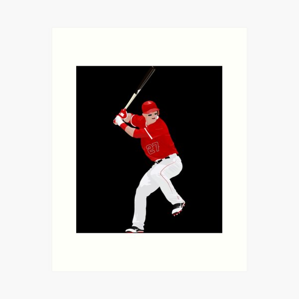 Wall Art Print Mike #Trout baseball player