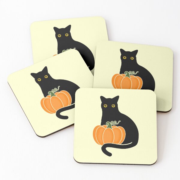 Item preview, Black Cat and Pumpkin, Autumn Fall Design designed and sold by Alondra.