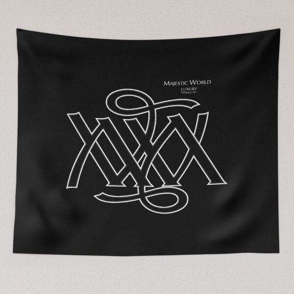 Item preview, Majestic World logo white on black by MAMARTIN designed and sold by majesticworld.
