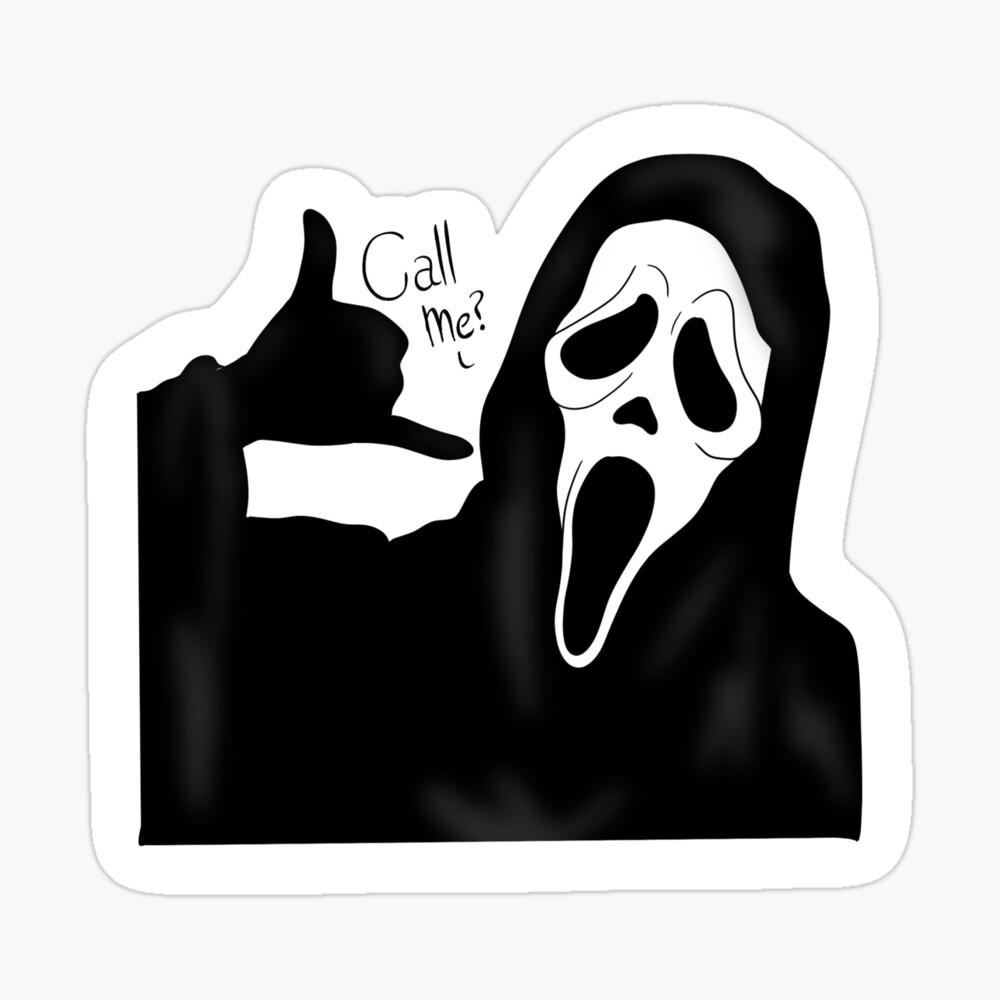 Ghostface Phone Call Magnet for Sale by solartd