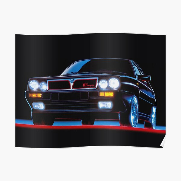 Lancia Delta HF Integrale Group A Rally Martini Racing Poster – Custom