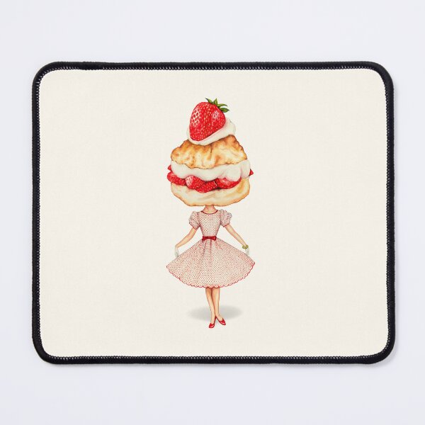 Item preview, Cake Head Pin-Up: Strawberry Shortcake designed and sold by Kelly  Gilleran.