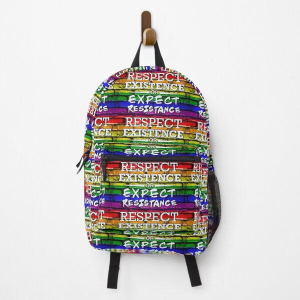Item preview, Pride flag, Respect Exsistence, Rainbow, Graffiti, Street art on a Brick wall  designed and sold by aadventures.