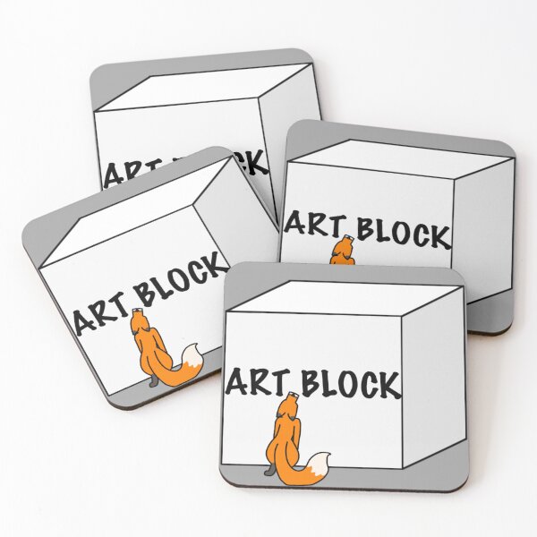Item preview, Art block fox designed and sold by DolmanceWorks.